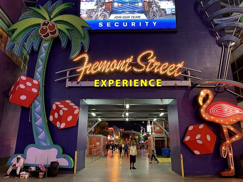 Fremont Street Experience entrance — travel photo of Fremont Street Experience, Downtown & Fremont Street