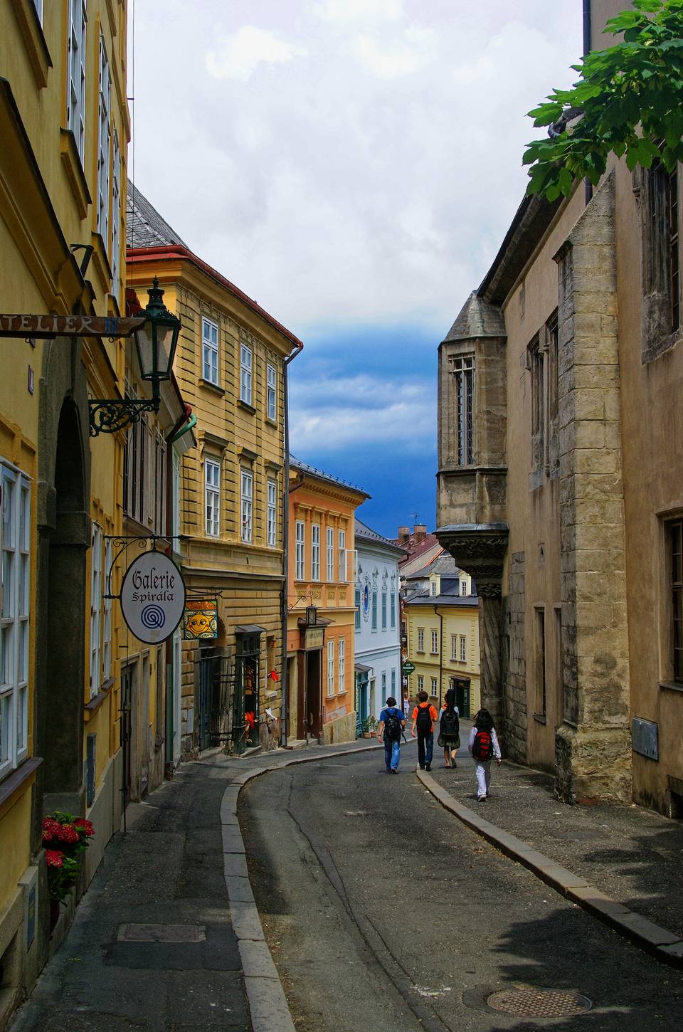 Kutná Hora - Barborská - View NE along Hrádek — travel photo of Hrádek, Kutná Hora