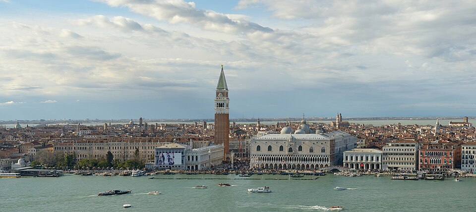 Panorama Piazza San Marco and Venice on Easter — travel photo of San Marco, Venice