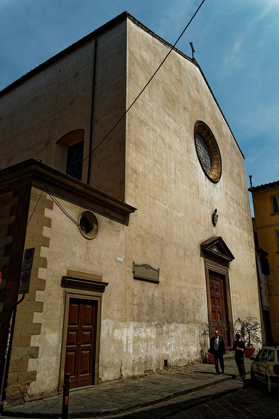 Firenze - Florence - Via di San Niccolò - View East on chiesa di San Niccolò Oltrarno — travel photo of Oltrarno, Florence