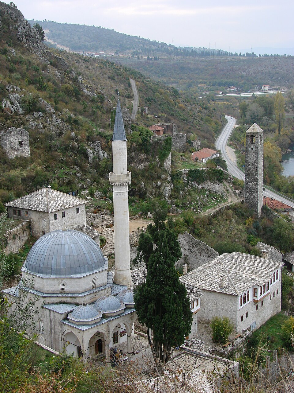Hajji Alija Mosque, Počitelj Oct. — travel photo of Počitelj, Mostar