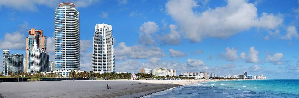 MiamiSouthBeachPanoramaEdit — travel photo of Miami Beach, Florida