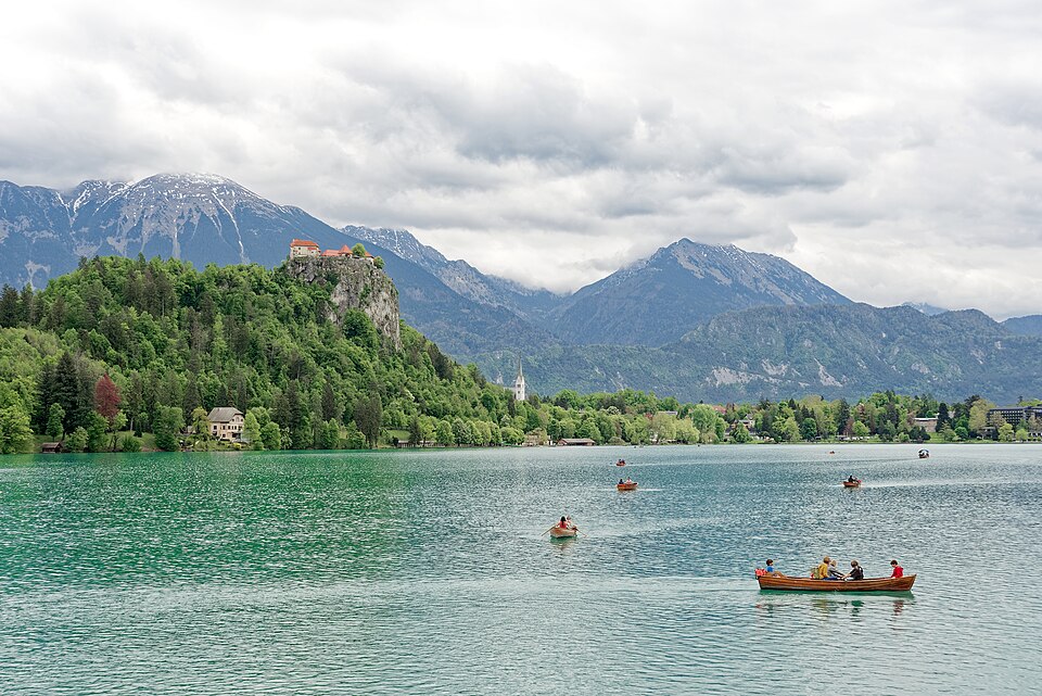 Bled Lake and Bled Castle, Slovenia — travel photo of Lake Bled