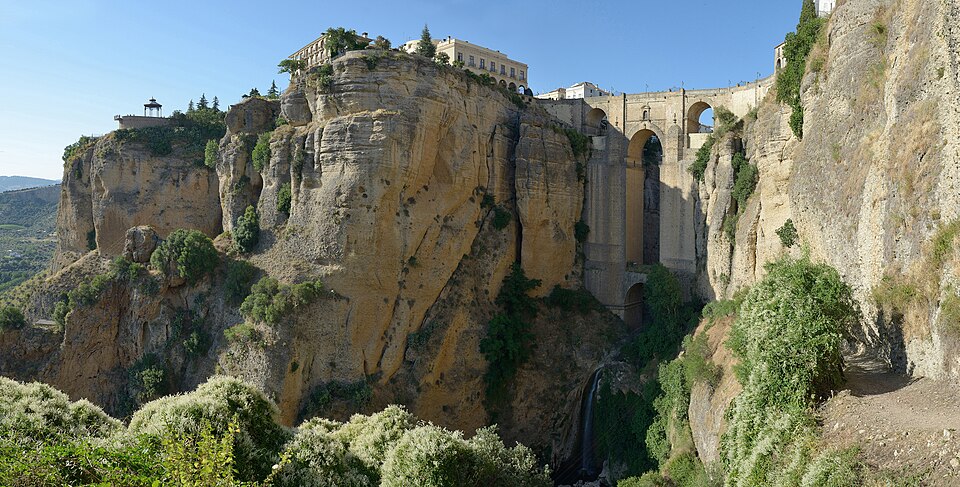 View of Puente Nuevo bridge in Ronda Spain — travel photo of Ronda, Andalusia