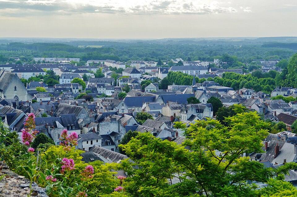 Chinon Château de Chinon Panoramablick 6 — travel photo of Chinon, Loire Valley