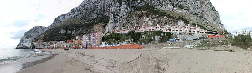 Catalan Bay, Gibraltar panorama — travel photo of Catalan Bay