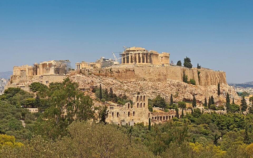 Attica - Athens View from Philopappos - Acropolis Hill — travel photo of Athens