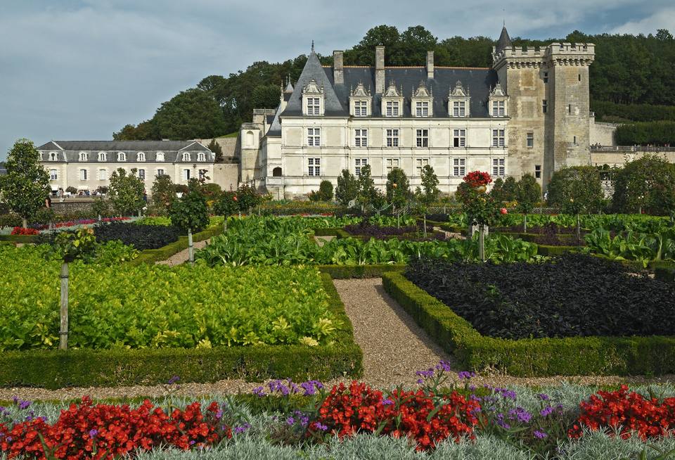 Château de Villandry from the southwest — travel photo of Villandry, Loire Valley