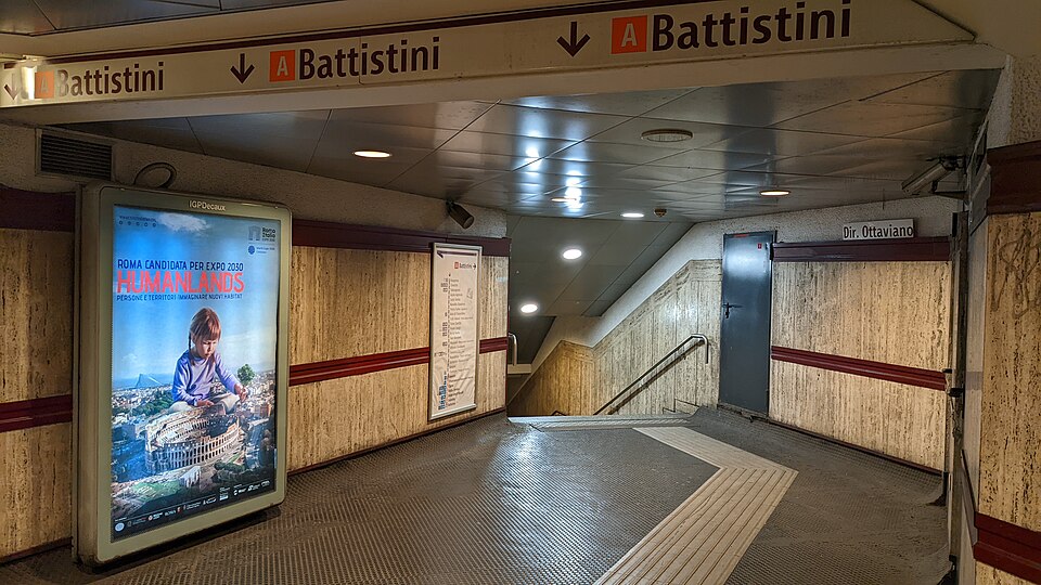 Ottaviano inside Lepanto Metro Station for Line A on Viale Giulio Cesare in Prati, Rome, Italy — travel photo of Viale Giulio Cesare, Prati