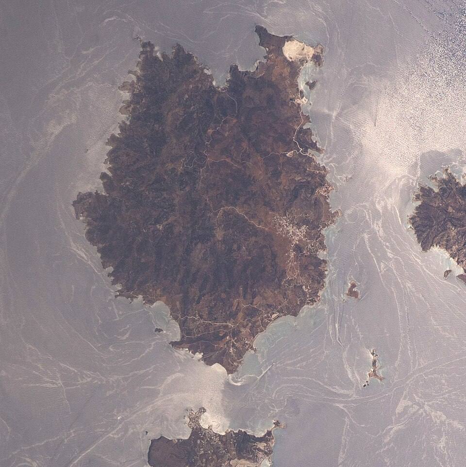 ISS067-E- - View of Greece - Kimolos - Polyegos - Pollonia (Milos) (cropped) — travel photo of Kimolos, Milos