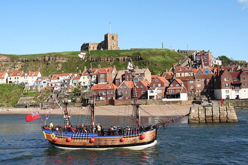Whitby harbour ship — travel photo of Whitby, York & Yorkshire