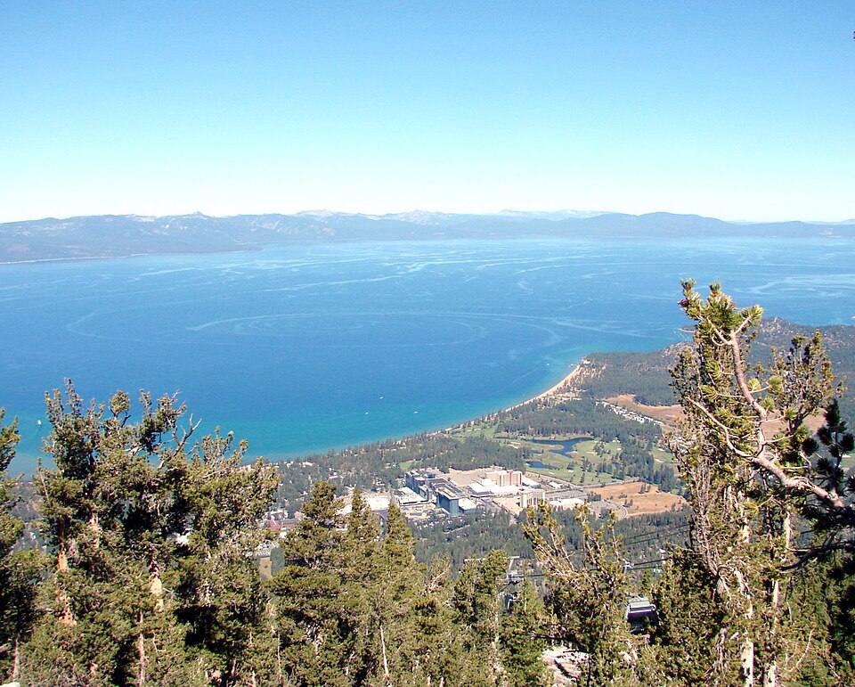 South Lake Tahoe, From Heavenly Gondolas 9- ( ) — travel photo of Heavenly gondola, Stateline (Lake Tahoe)
