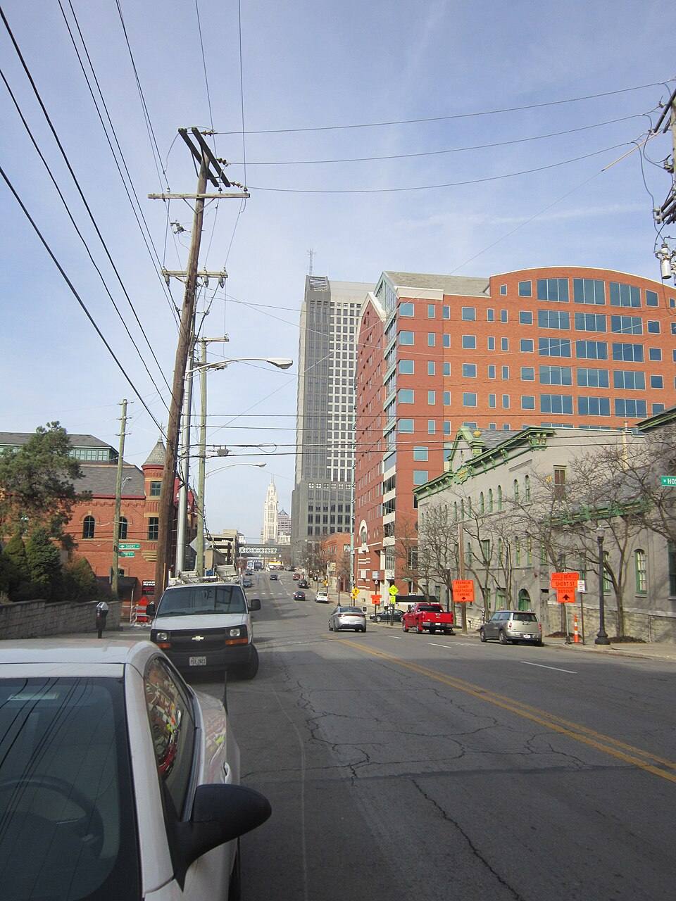 View down Front Street, Brewery District — travel photo of Brewery District