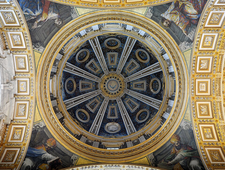 Dome of the Clementine Chapel in Saint Peter's Basilica — travel photo of Clementine Chapel