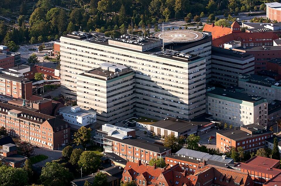 Skånes universitetssjukhus i Lund–flygbild september — travel photo of Lund, Malmö & Skåne