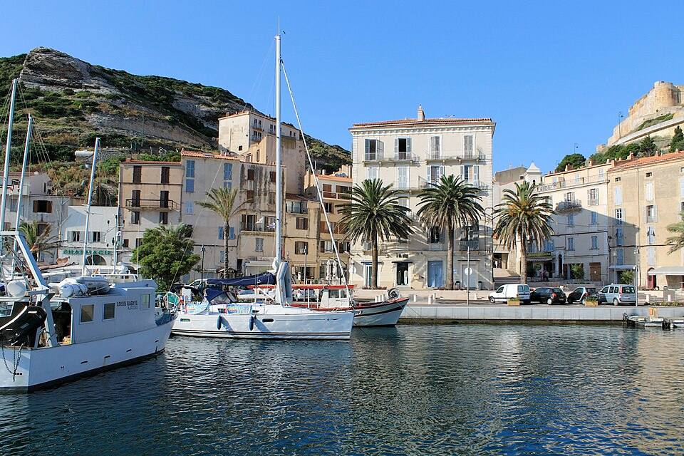 Bonifacio Harbor - ( ) — travel photo of Bonifacio, Corsica — Bonifacio & Ajaccio