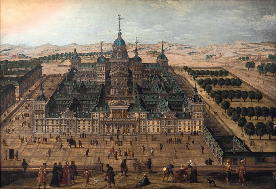 Louis de Caullery - View of the Royal Monastery of San Lorenzo de El Escorial — travel photo of Royal Monastery, San Lorenzo de El Escorial