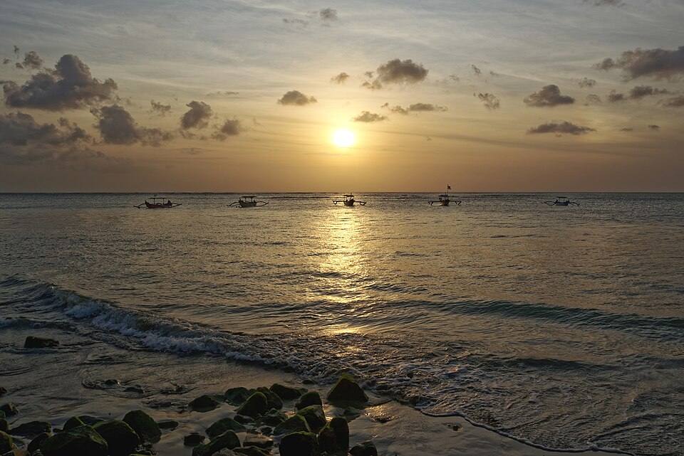 Sunset, Kuta, Bali, Indonesia — travel photo of Bali