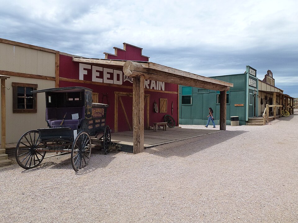 Hualapai Ranch, View W from Restaurant on Main Street — travel photo of Hualapai Ranch, Grand Canyon West