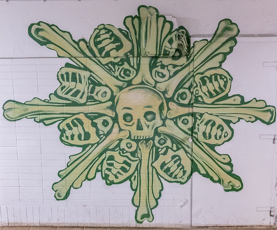Street Art of the Sedlec Ossuary Bone Church in Kutna Hora ( ) — travel photo of Sedlec Ossuary, Kutná Hora