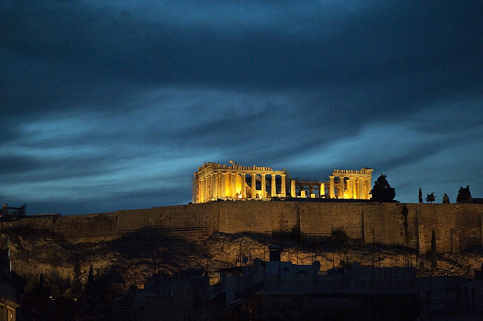 Acropolis Parthenon Athens Koukaki panoramic view — travel photo of Koukaki, Athens