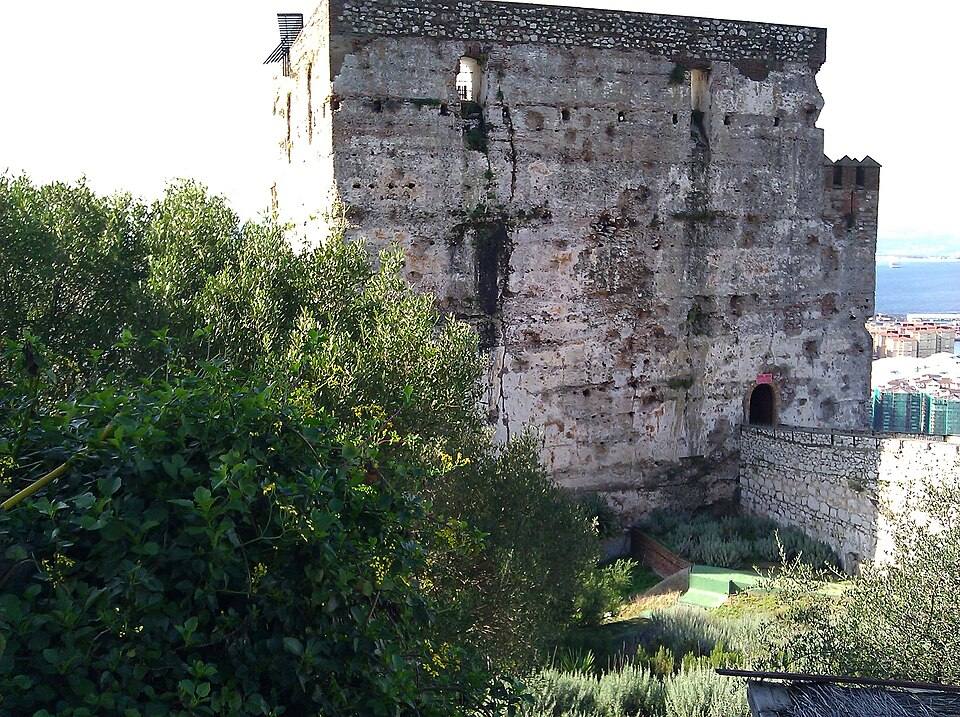View of the Moorish Castle's Tower of Homage from the east — travel photo of Tower of Homage, Moorish Castle