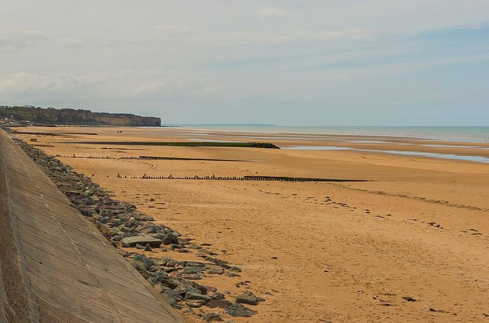 Omaha Beach from Dog Red sector — travel photo of Omaha Beach