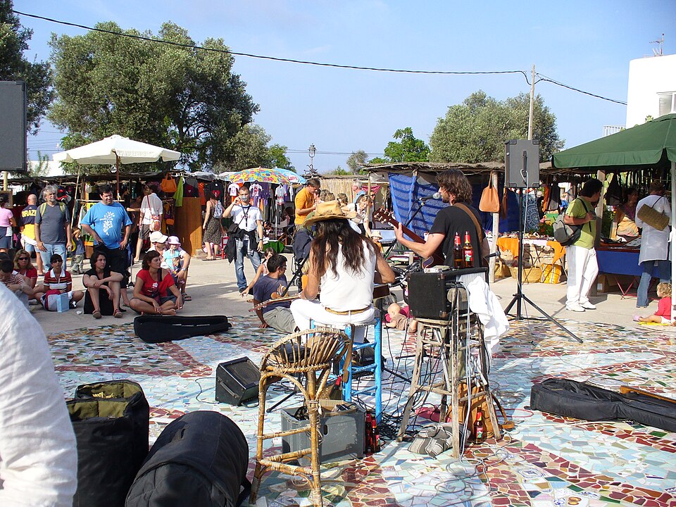 Hippy market at Pilar de la Mola, Formentera — travel photo of El Pilar de la Mola, Formentera