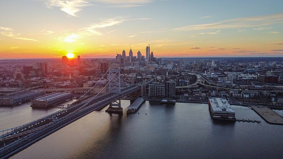 Philadelphia from the Delaware River — travel photo of Philadelphia