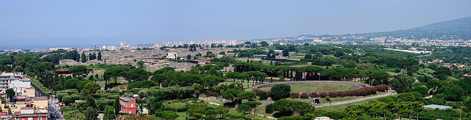 Ancient Pompeii Panorama — travel photo of Pompeii, Naples & Pompeii
