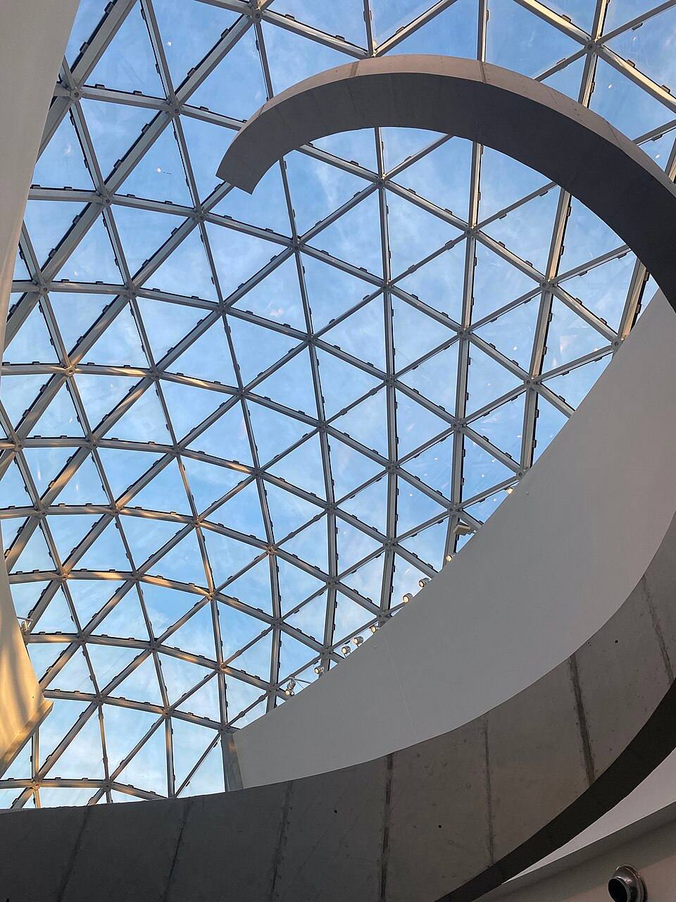The Salvador Dalí Museum Helical Staircase and Glass Bubble "Enigma" — travel photo of The Dalí Museum