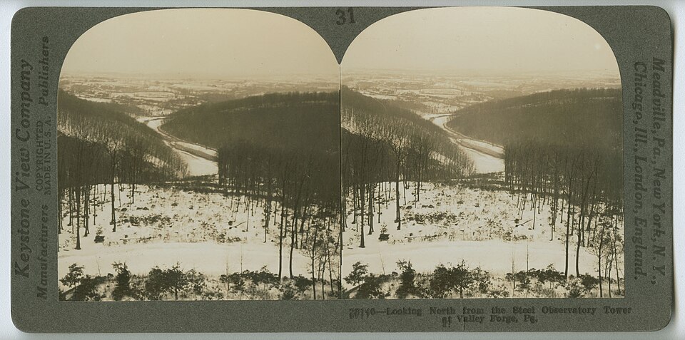 Looking North from the Steel Obserbatory Tower at Valley Forge — travel photo of Valley Forge, Philadelphia